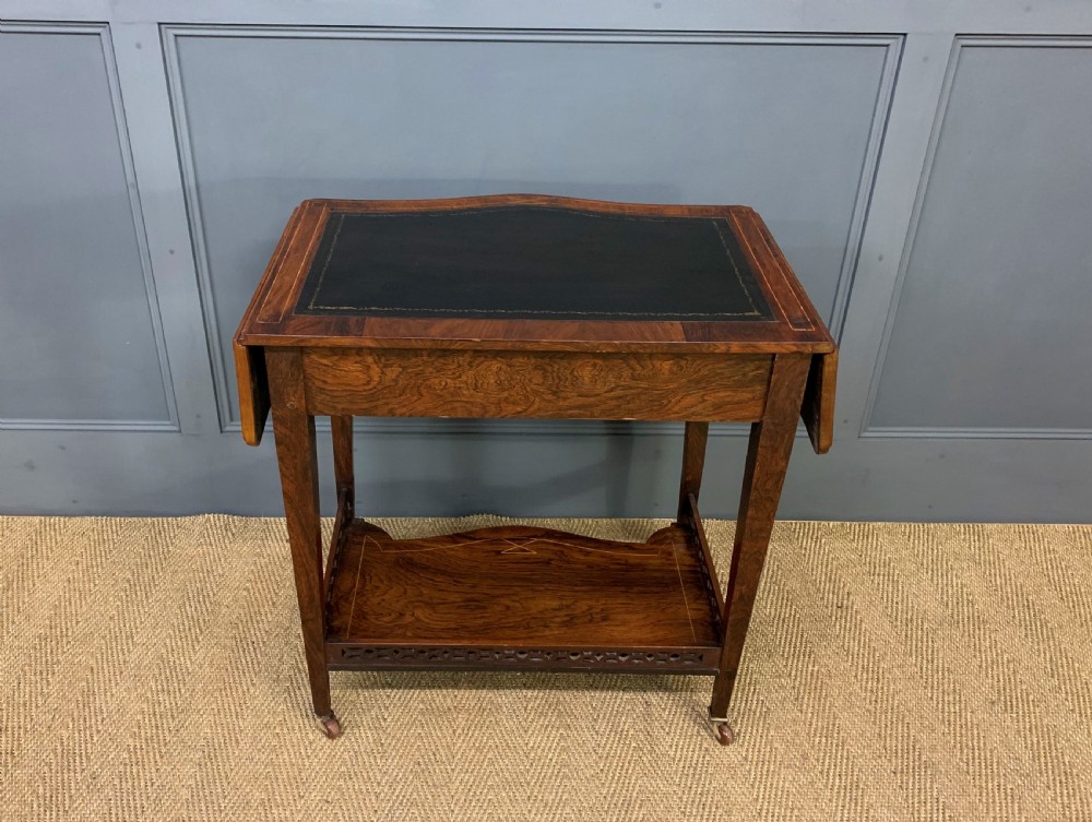 Inlaid Rosewood Flap Table View XX