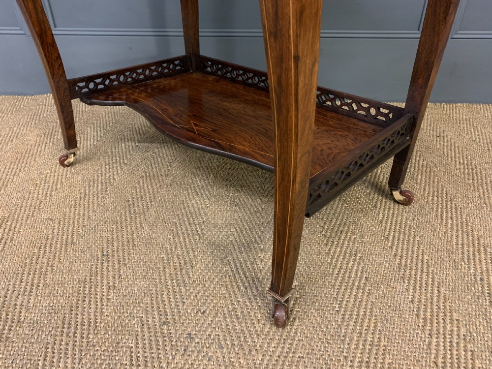 Inlaid Rosewood Flap Table View XXIII