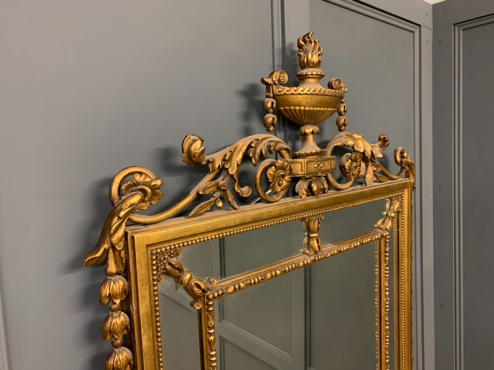 Neo Classical Adams Style Giltwood Mirror View VII