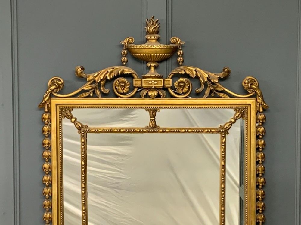 Neo Classical Adams Style Giltwood Mirror View IX