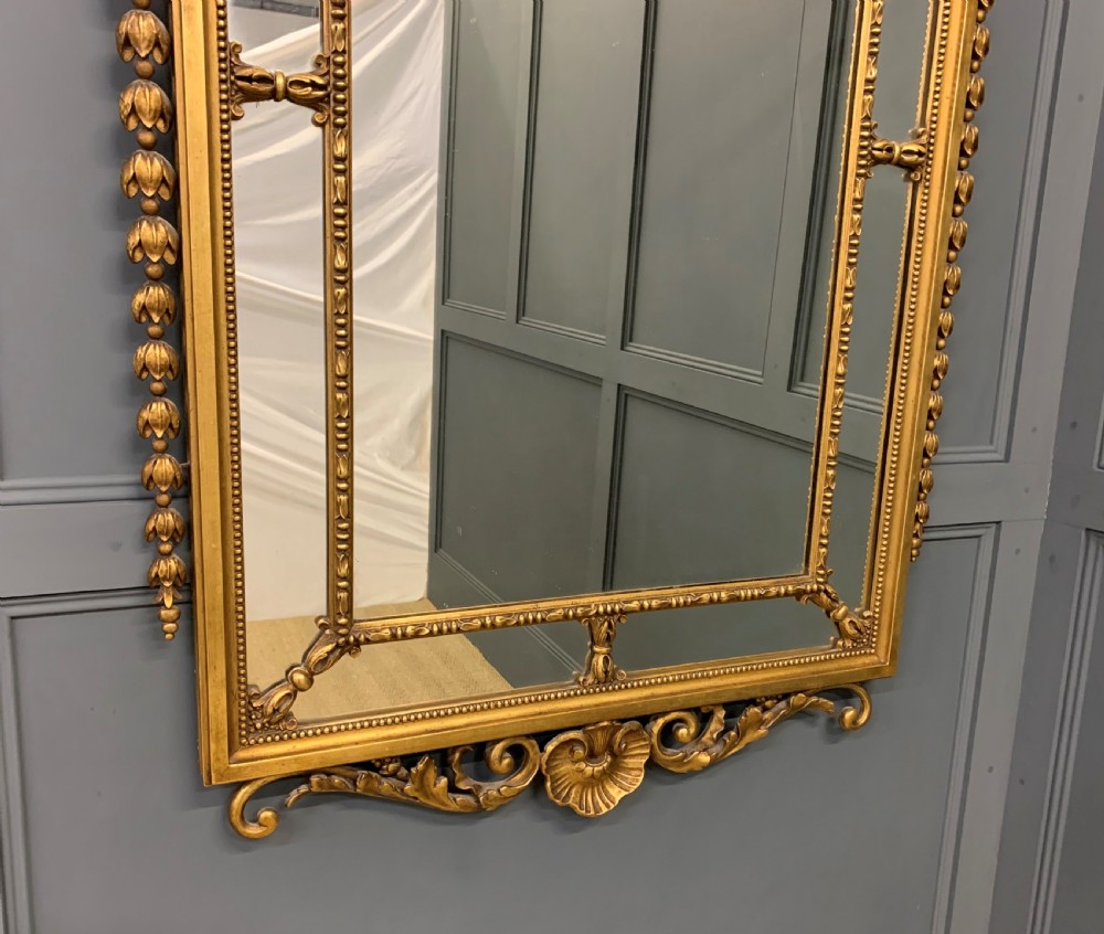 Neo Classical Adams Style Giltwood Mirror View XI