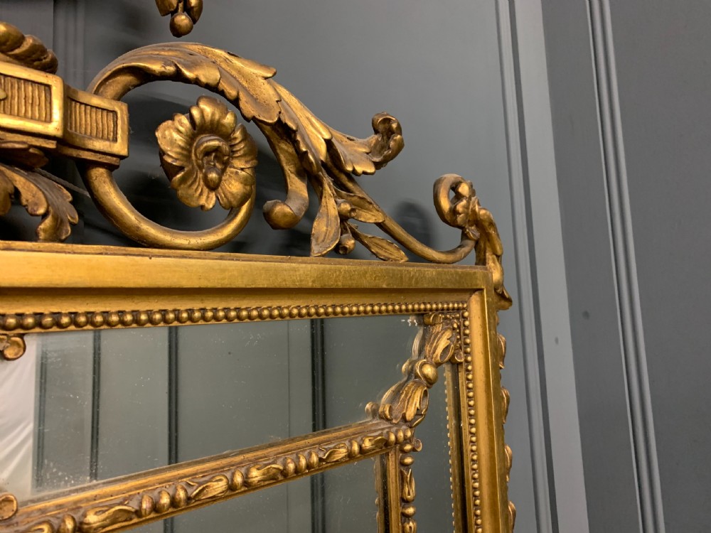 Neo Classical Adams Style Giltwood Mirror View XII