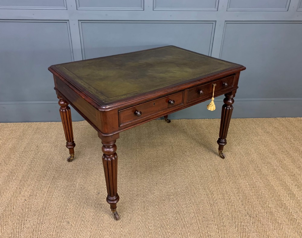 Victorian Mahogany 2 Drawer Writing Table