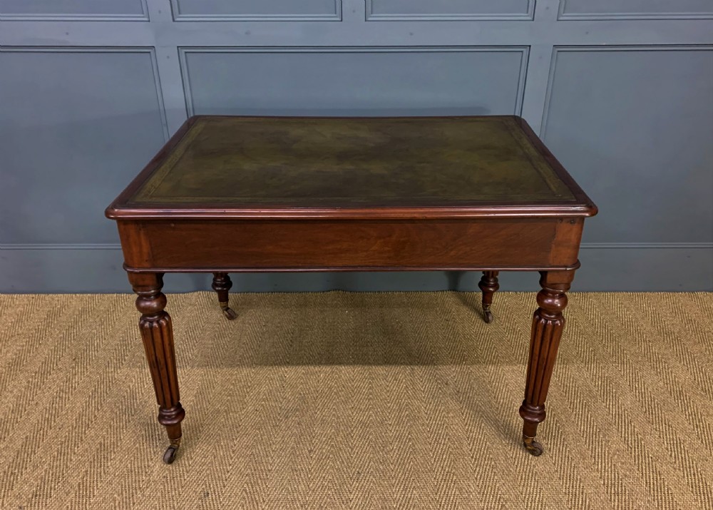 Victorian Mahogany 2 Drawer Writing Table View V