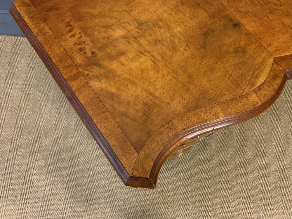 Waring and Gillow Burr Walnut Serpentine Chest of Drawers View IV
