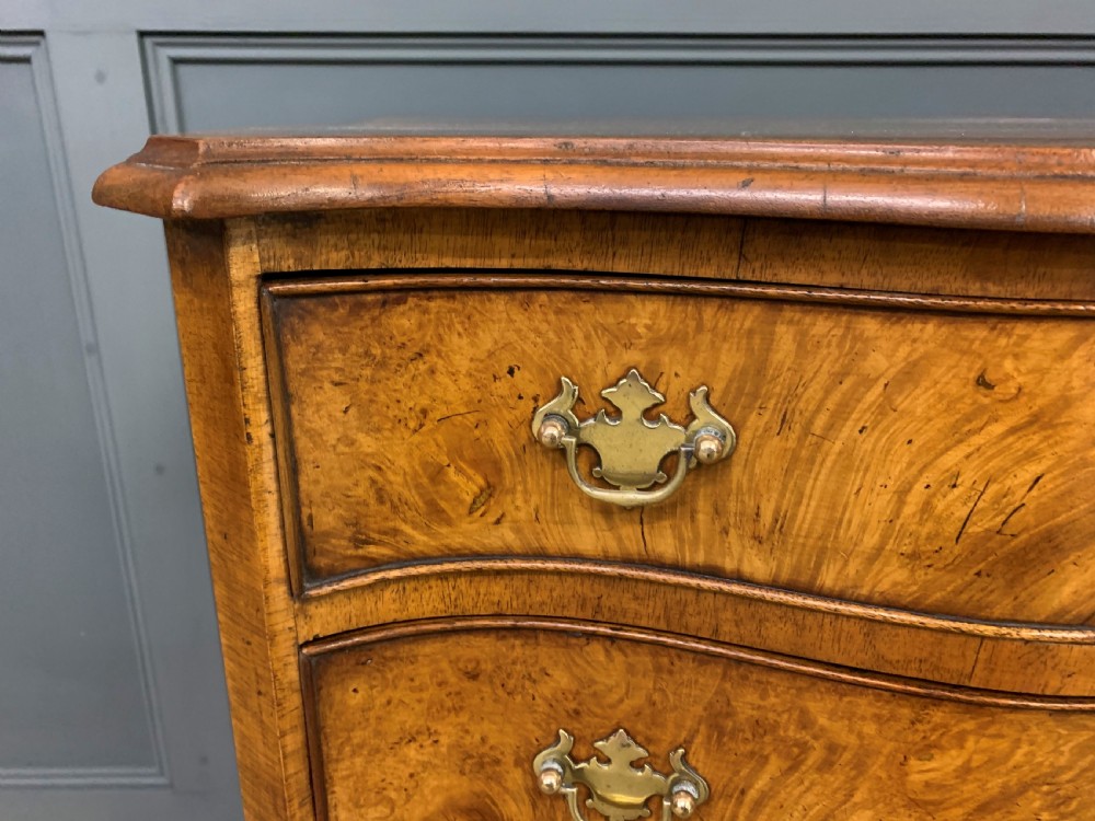 Waring and Gillow Burr Walnut Serpentine Chest of Drawers View IX
