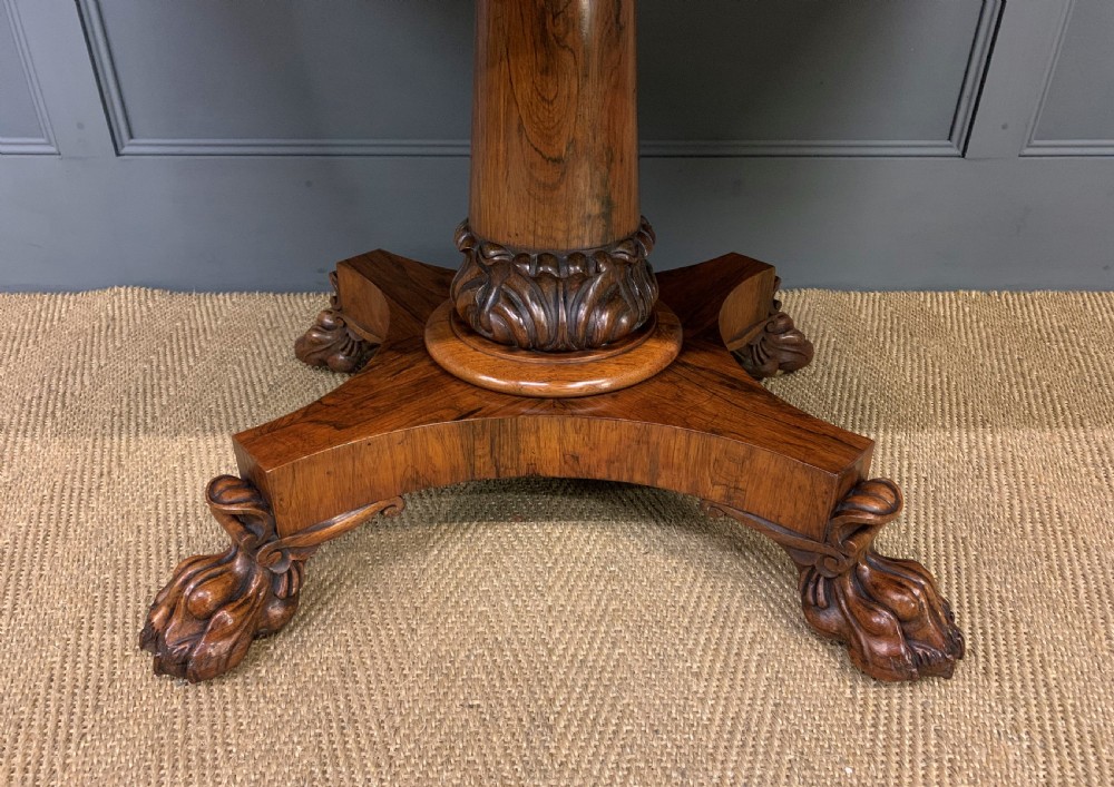 William IV Rosewood Library Table  View II
