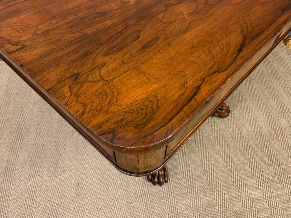 William IV Rosewood Library Table  View IV