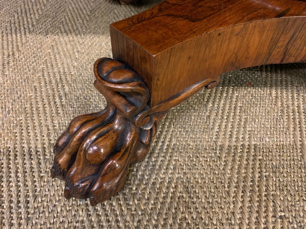 William IV Rosewood Library Table  View X