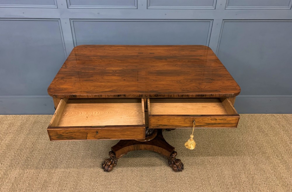 William IV Rosewood Library Table  View XIII