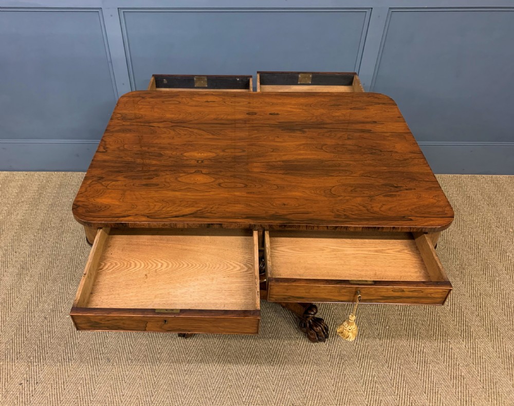 William IV Rosewood Library Table  View XVII