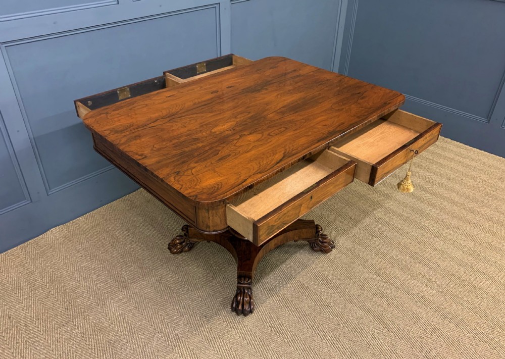William IV Rosewood Library Table  View XVIII
