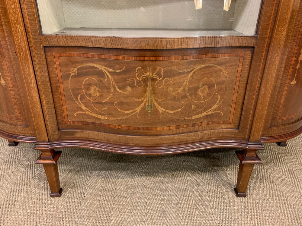 Maple and Co Inlaid Mahogany Display Cabinet View II