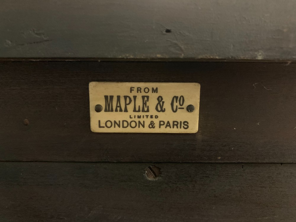 Maple and Co Inlaid Mahogany Display Cabinet View V