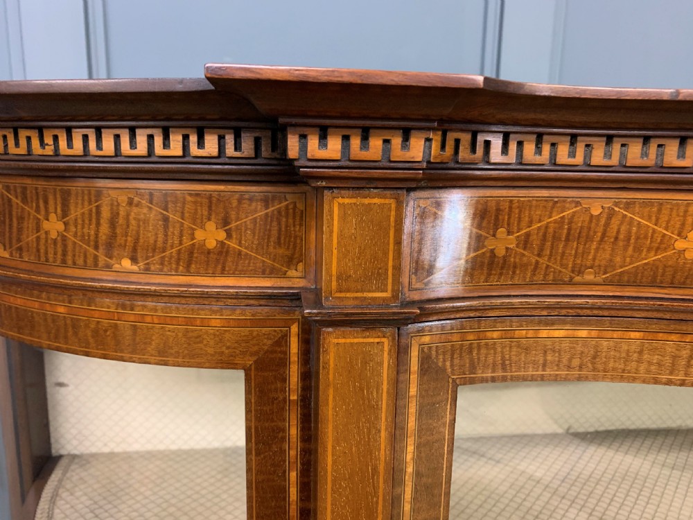 Maple and Co Inlaid Mahogany Display Cabinet View XI