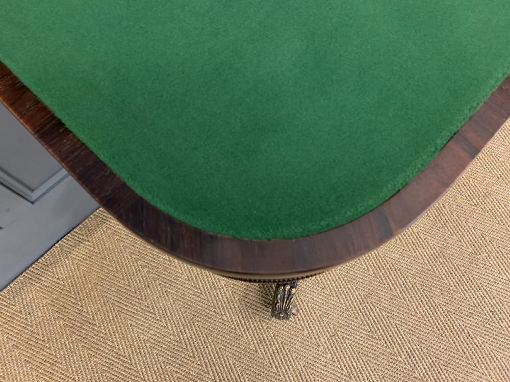 Regency Inlaid Rosewood Card Table View XVIII