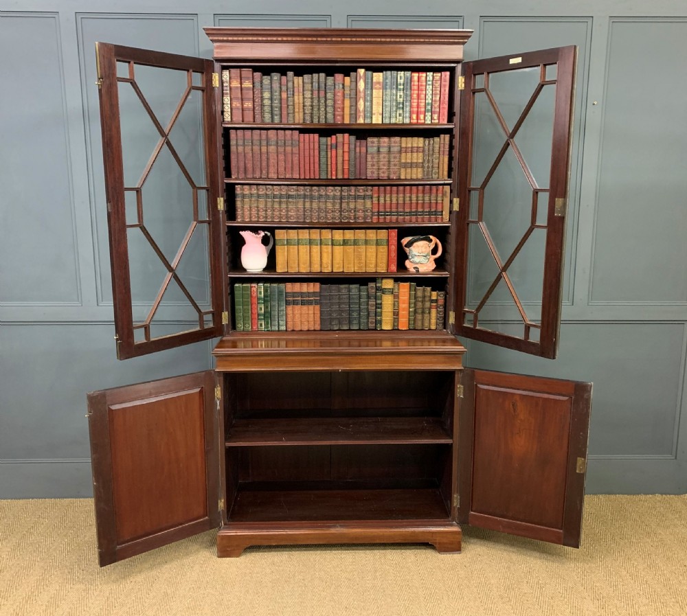 Inlaid Mahogany Bookcase by S & H Jewell View VII