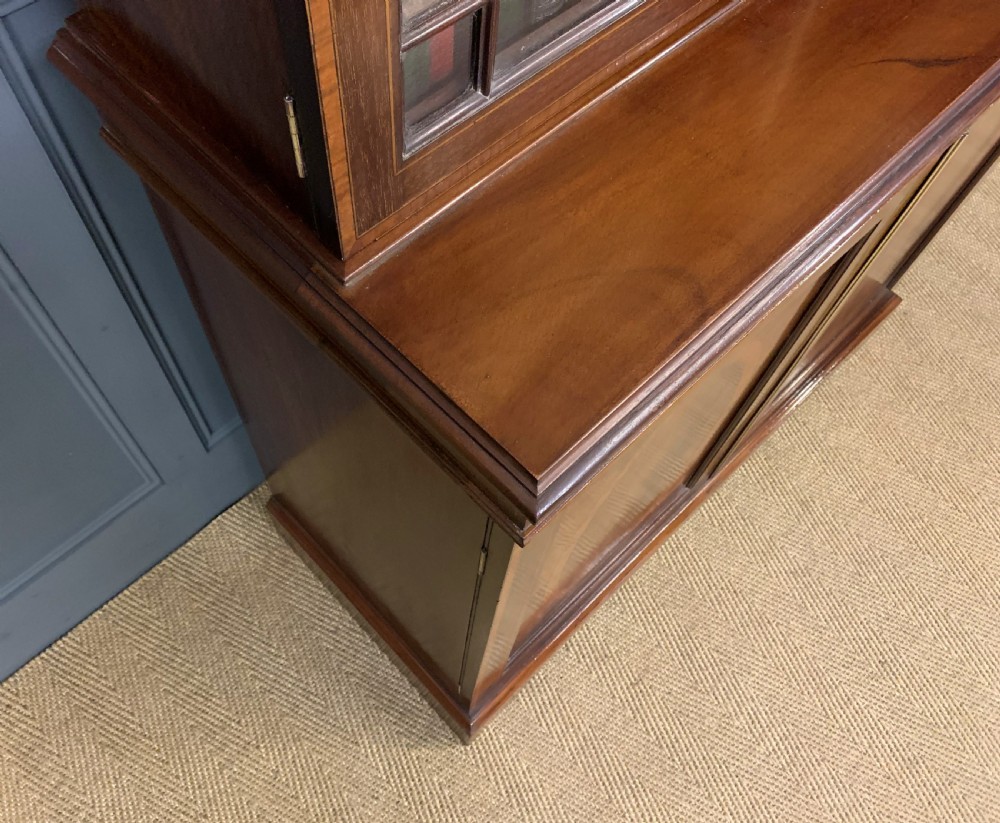 Inlaid Mahogany Bookcase by S & H Jewell View XI