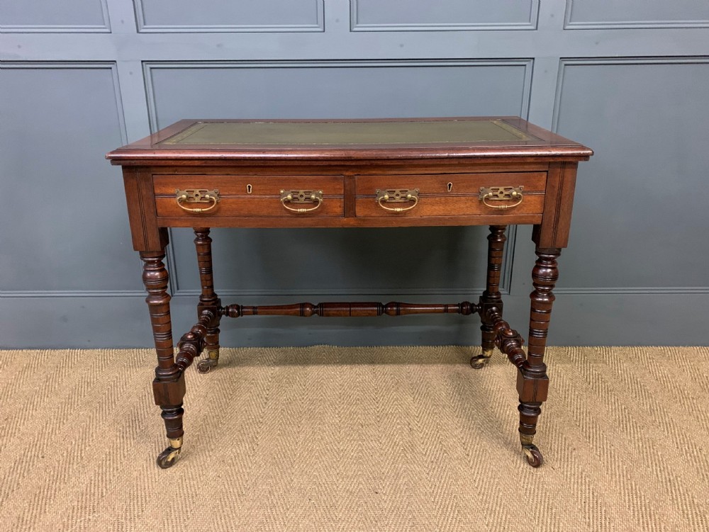 Late Victorian Mahogany Writing Table View III