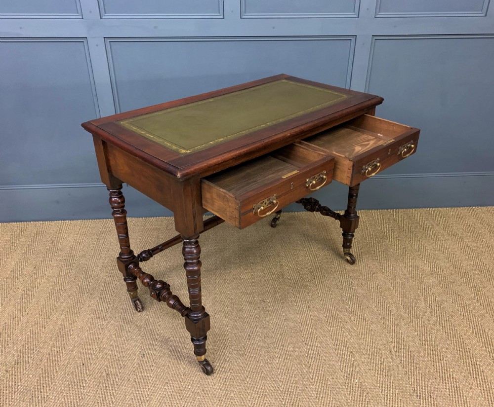 Late Victorian Mahogany Writing Table View IV