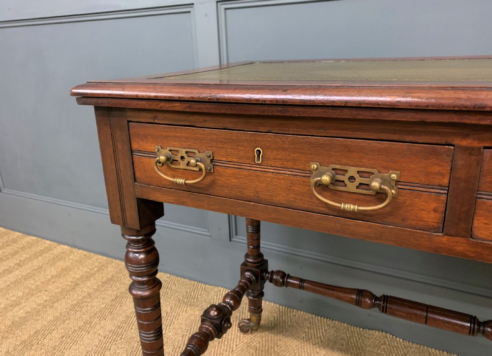Late Victorian Mahogany Writing Table View VII