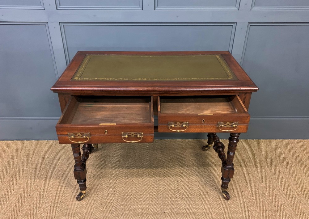 Late Victorian Mahogany Writing Table View X