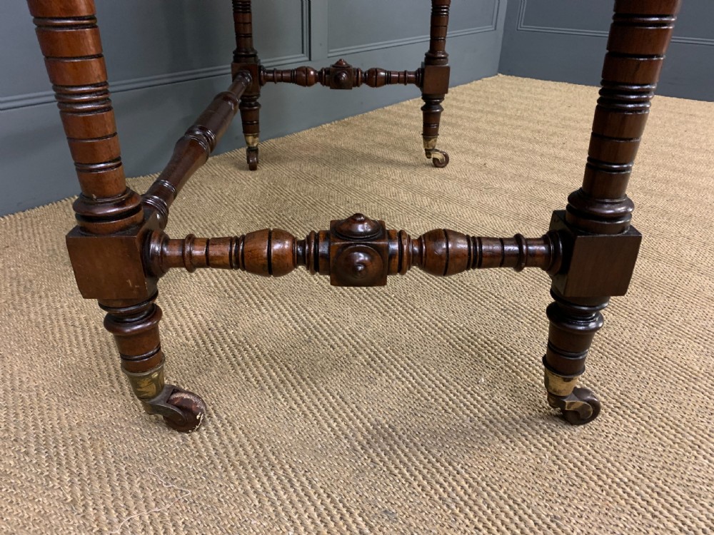 Late Victorian Mahogany Writing Table View XIII