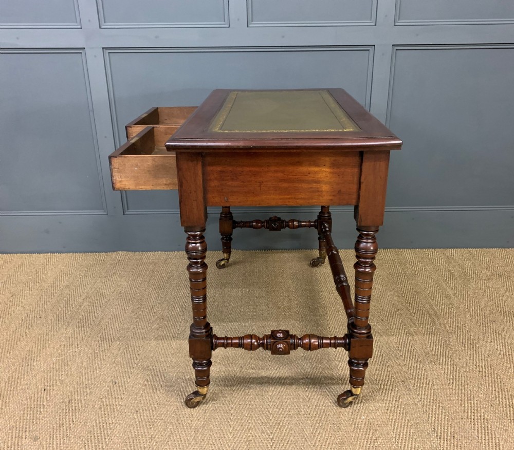 Late Victorian Mahogany Writing Table View XIV
