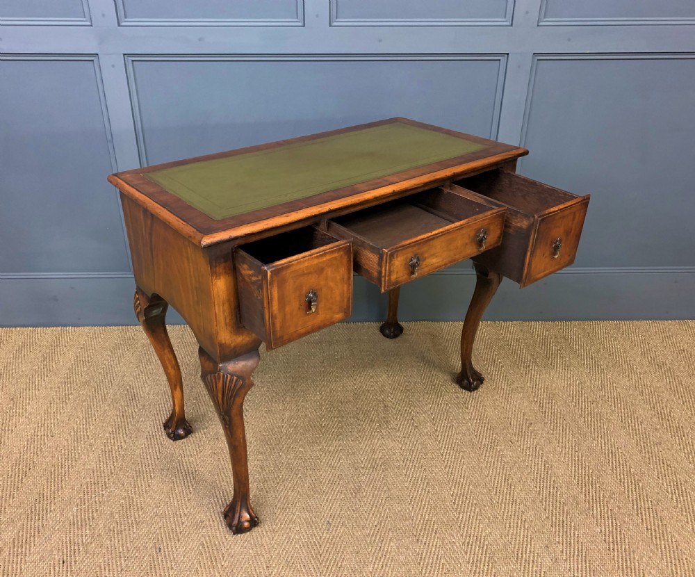 Burr Walnut Writing Table View IV