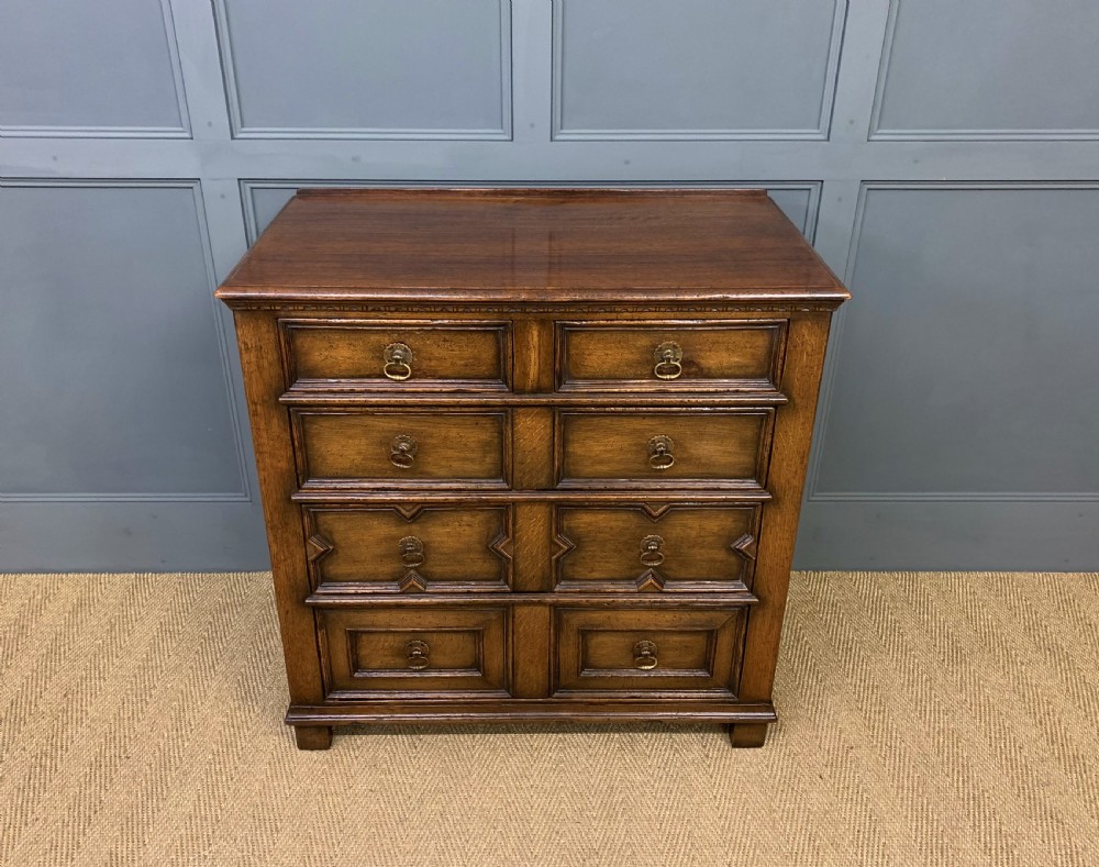 Oak Jacobean Style Chest of Drawers