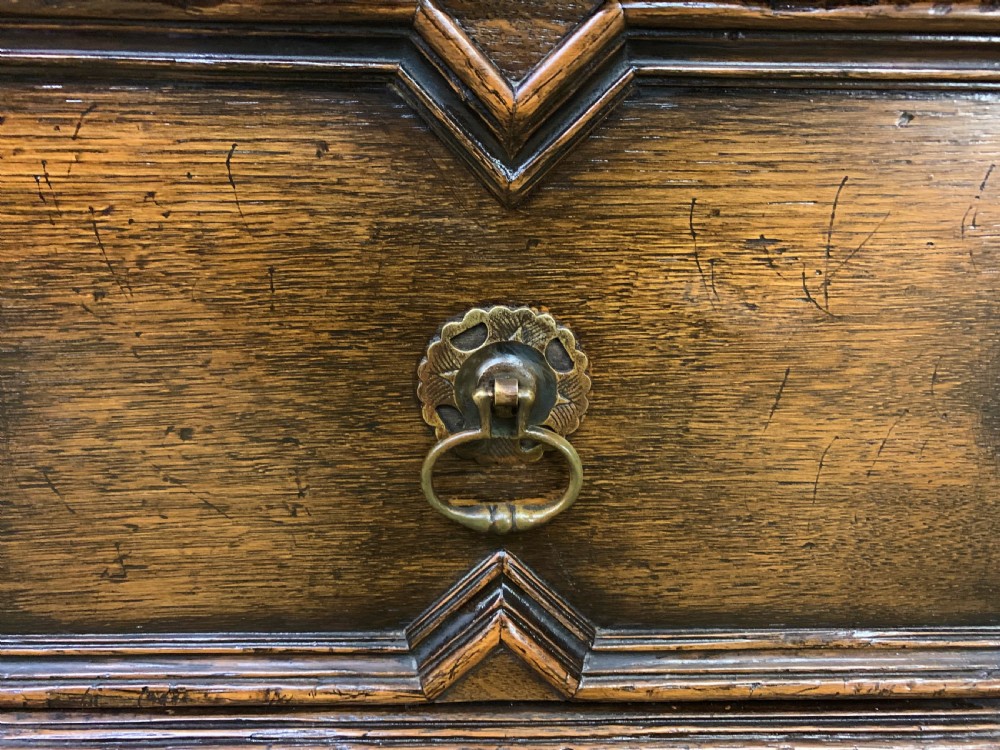 Oak Jacobean Style Chest of Drawers View VIII