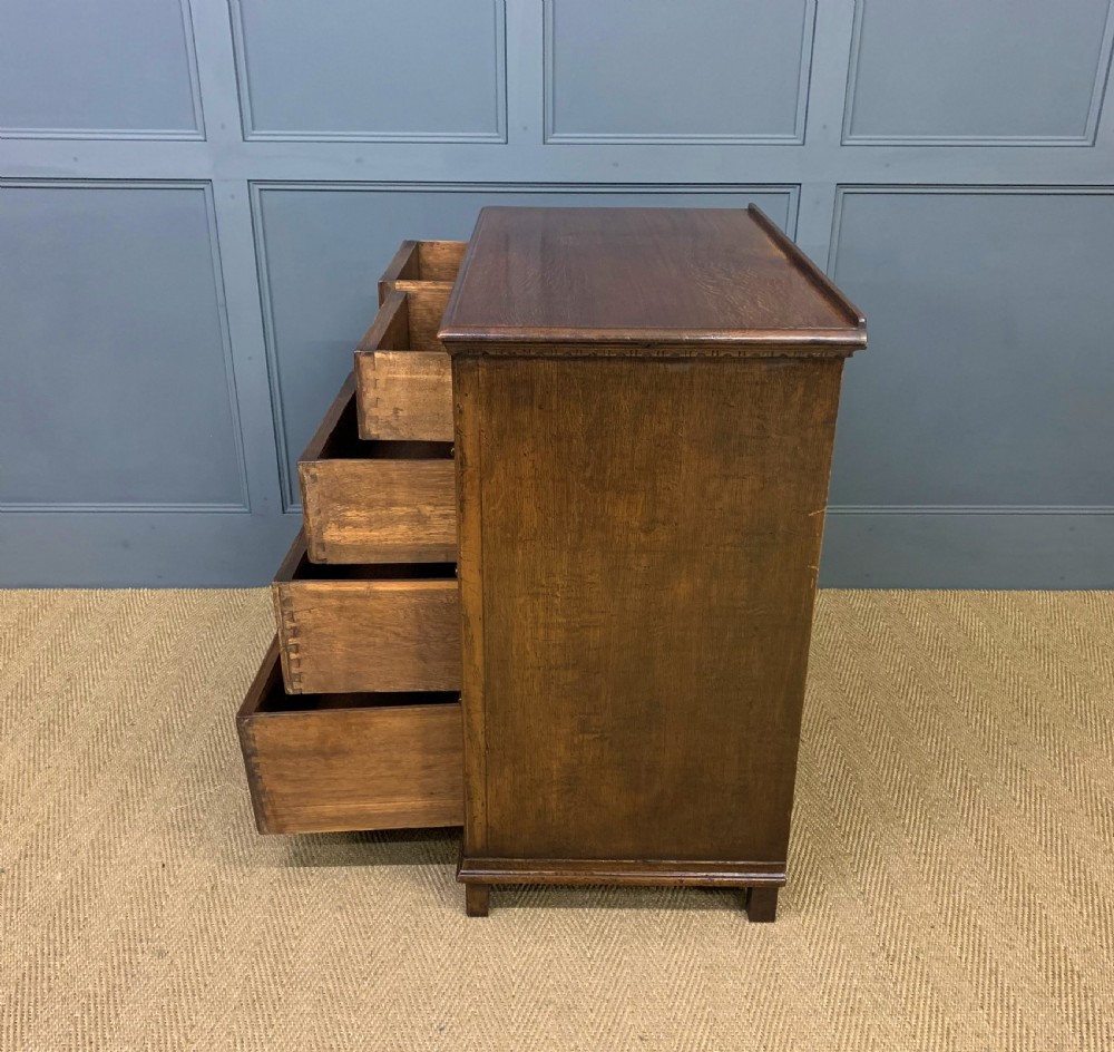 Oak Jacobean Style Chest of Drawers View XIII