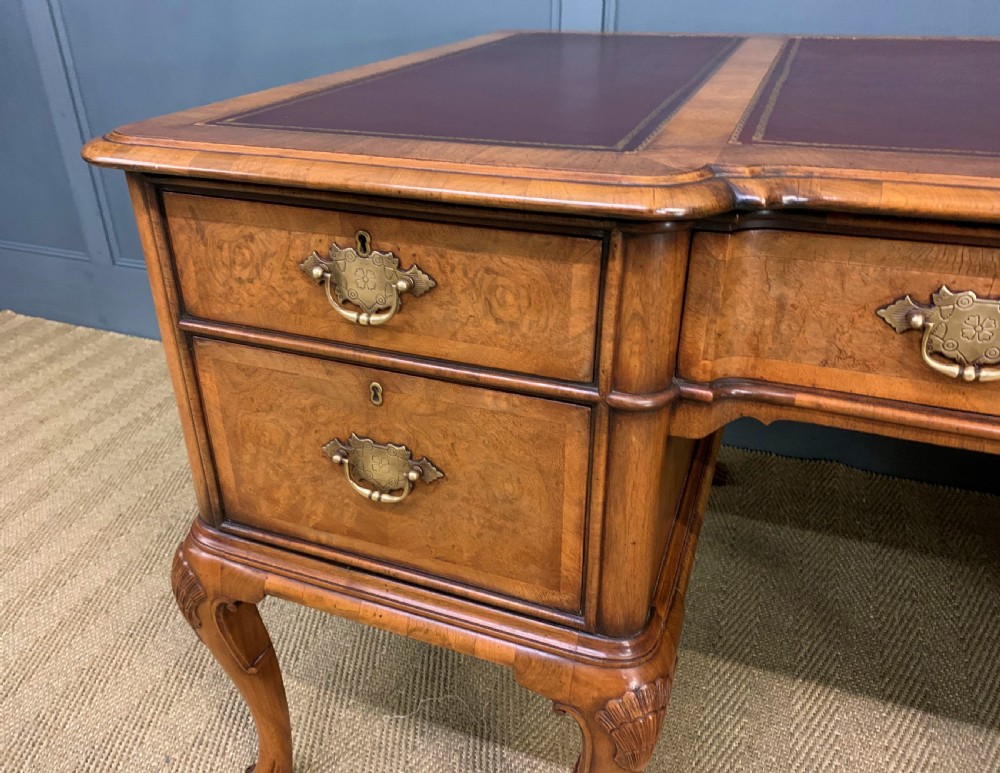 Burr Walnut Partners Writing Desk View II