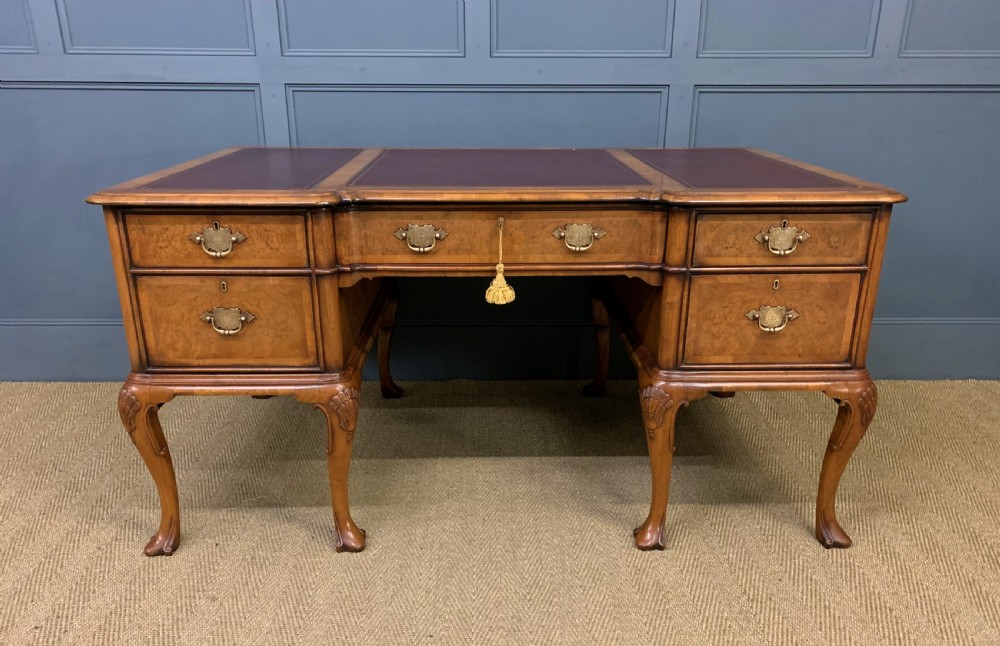 Burr Walnut Partners Writing Desk View VII