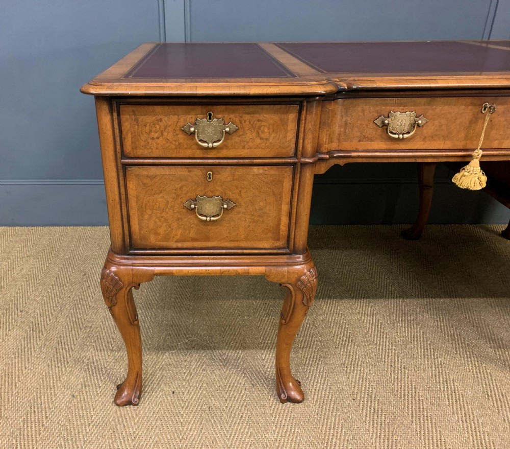 Burr Walnut Partners Writing Desk View X