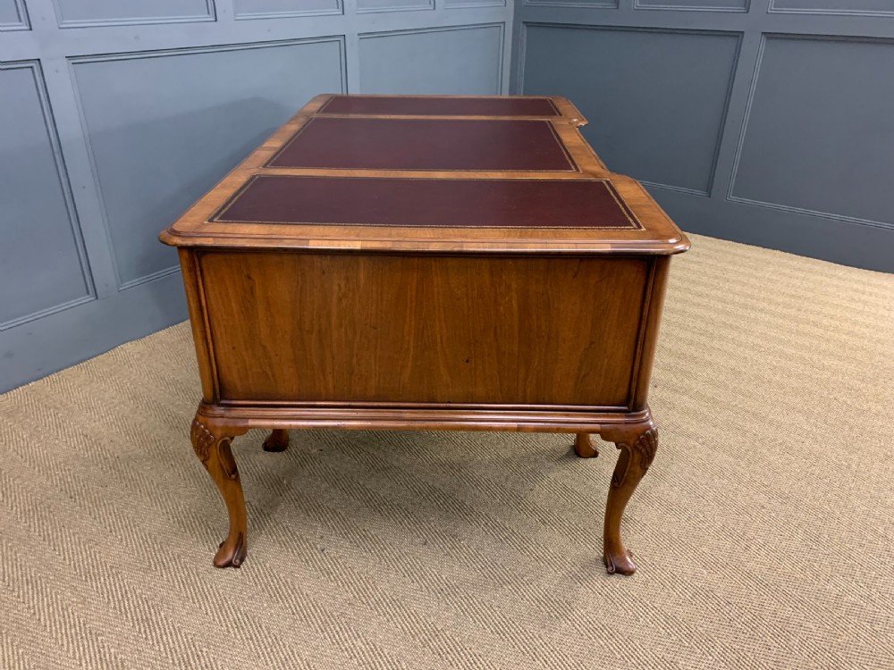 Burr Walnut Partners Writing Desk View XVI