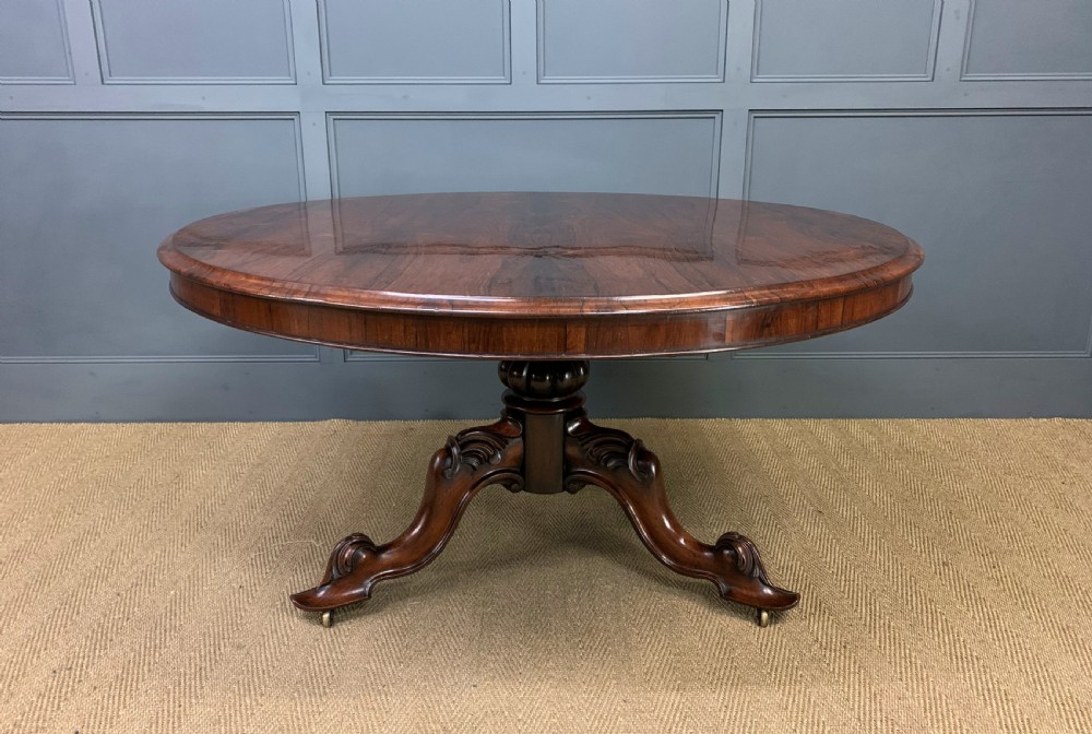Victorian Rosewood Loo Table View VI