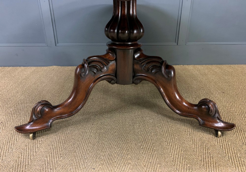 Victorian Rosewood Loo Table View VII