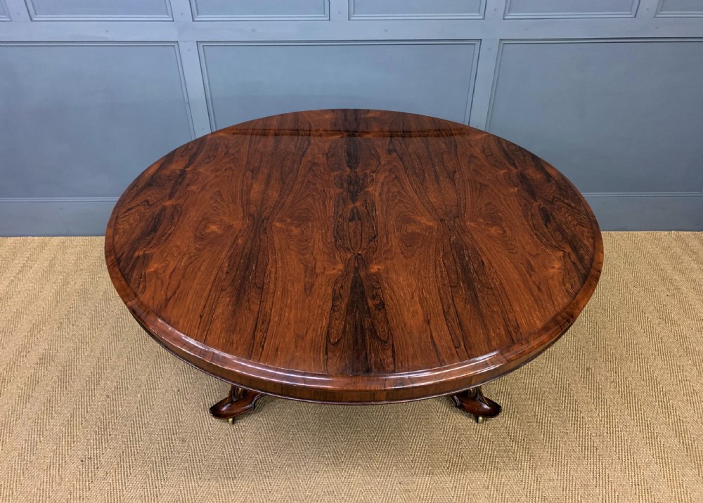 Victorian Rosewood Loo Table View VIII
