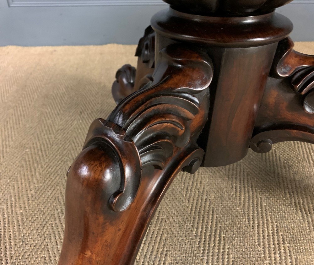 Victorian Rosewood Loo Table View XI