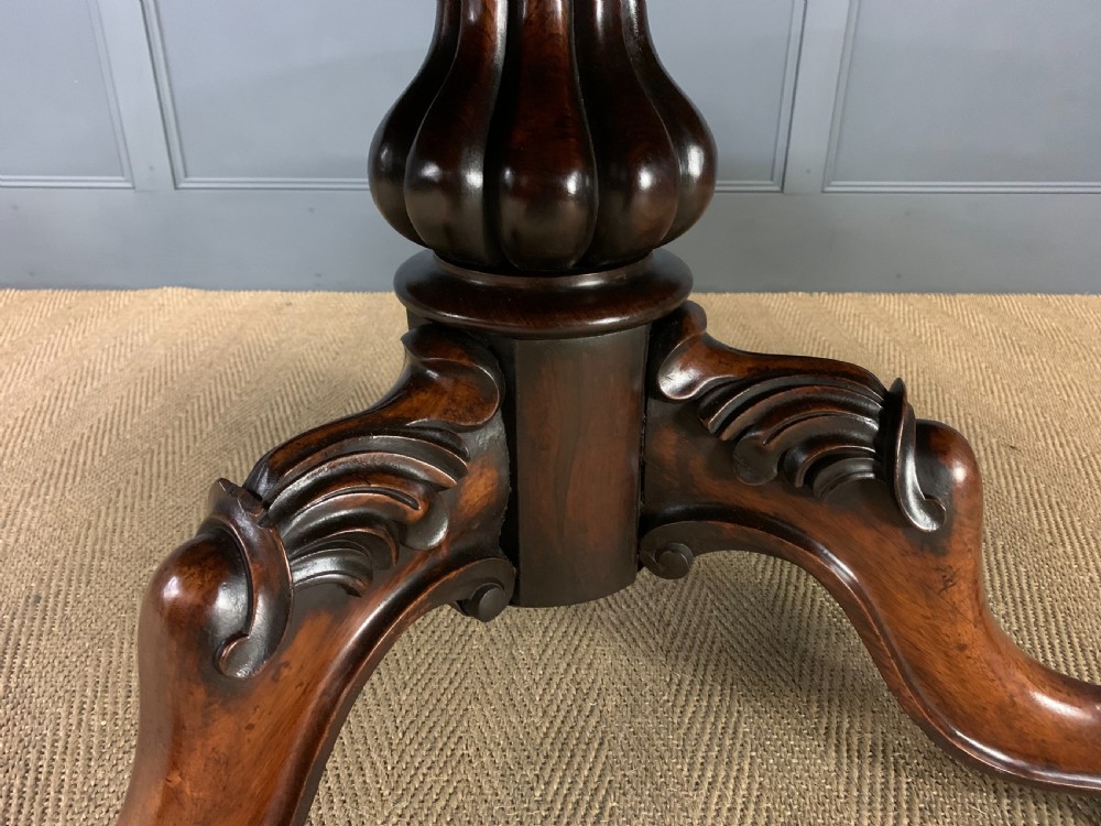 Victorian Rosewood Loo Table View XII