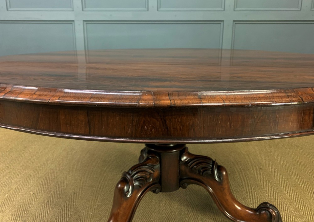 Victorian Rosewood Loo Table View XIII