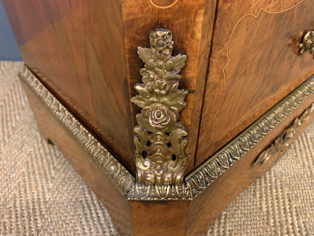 Pair of Victorian Burr Walnut Pillar Chests View XIV