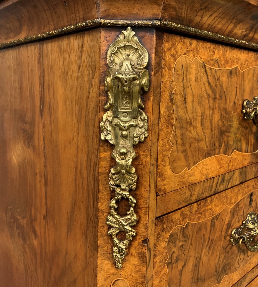 Pair of Victorian Burr Walnut Pillar Chests View XV