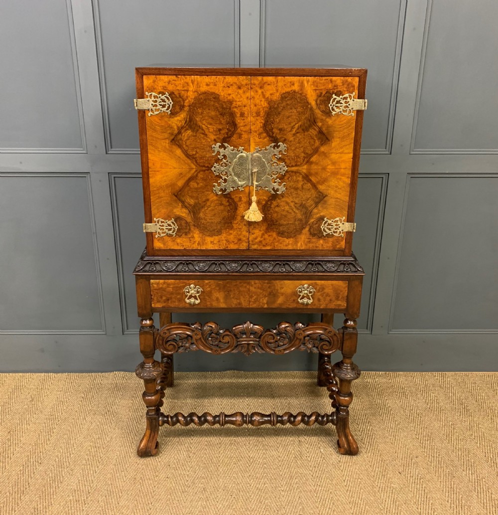 Burr Walnut Cocktail Cabinet
