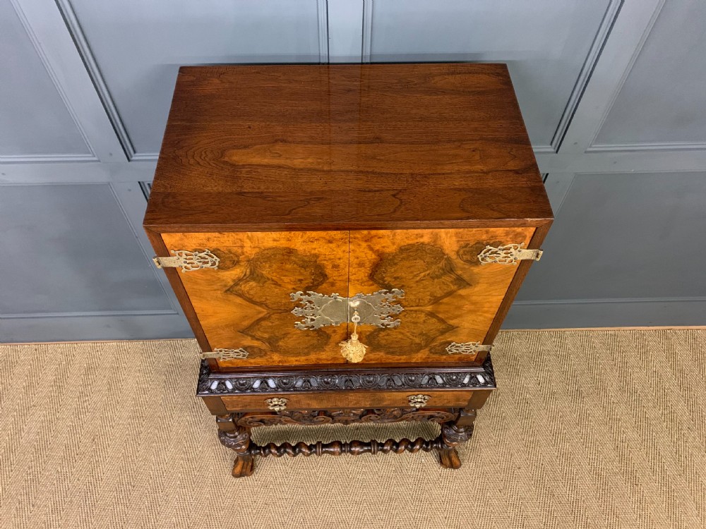 Burr Walnut Cocktail Cabinet View III