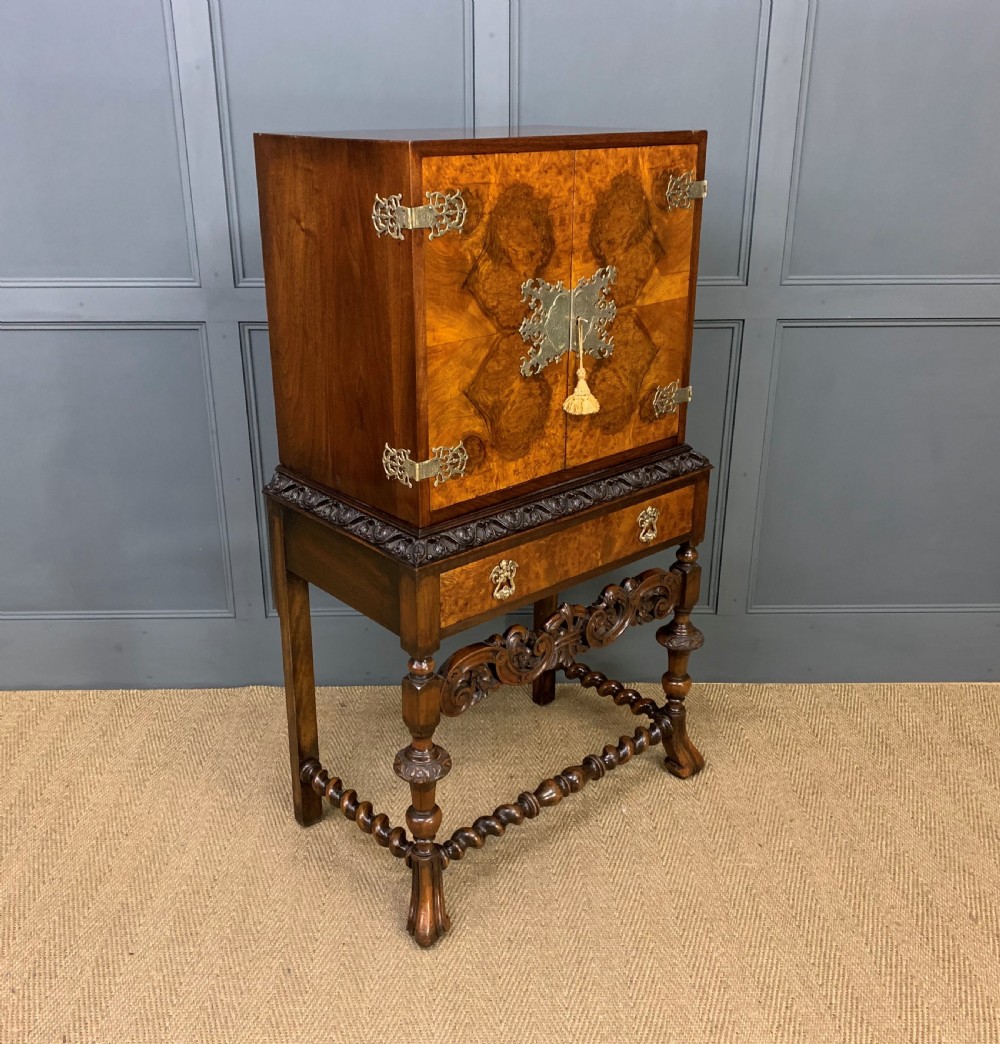 Burr Walnut Cocktail Cabinet View V