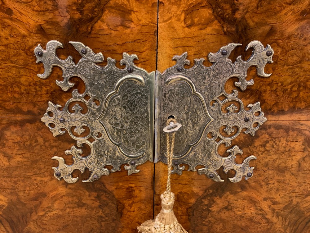 Burr Walnut Cocktail Cabinet View VII