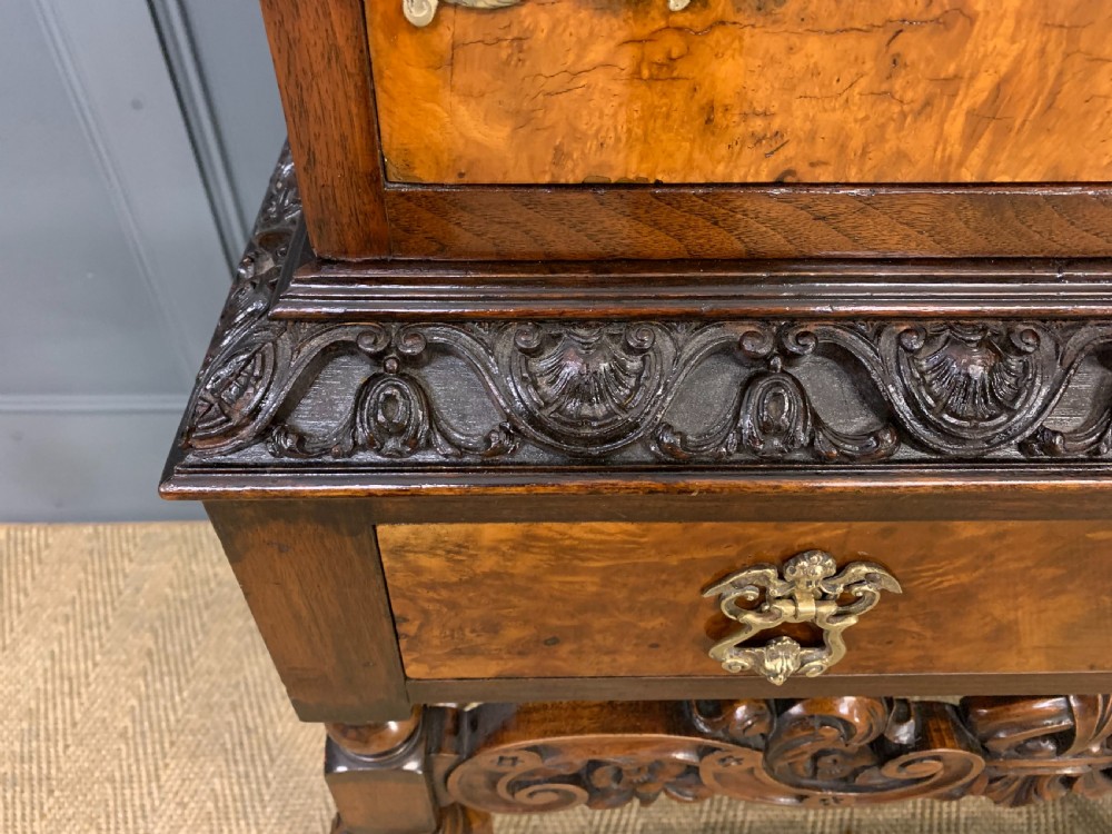 Burr Walnut Cocktail Cabinet View IX