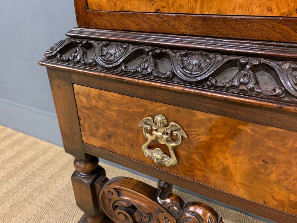 Burr Walnut Cocktail Cabinet View X